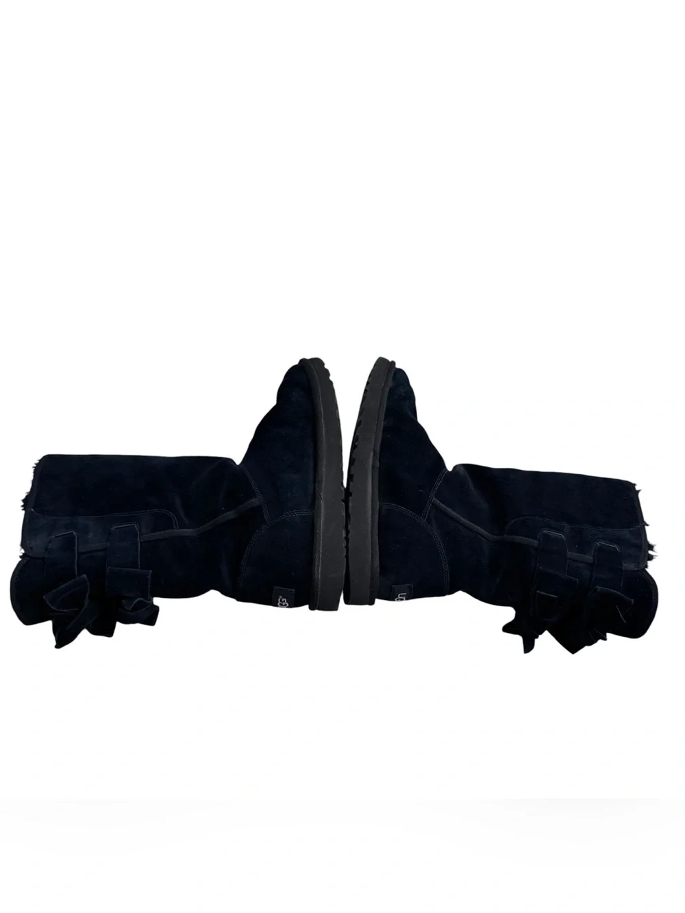 Ugg Black Allegra Bow II Boots Size 7